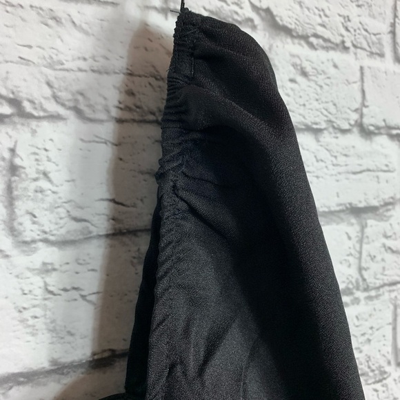 Princess Polly milkmaid Bodysuit Square
Neck Balloon Long Sleeve sz 10 Black - Picture 14 of 16